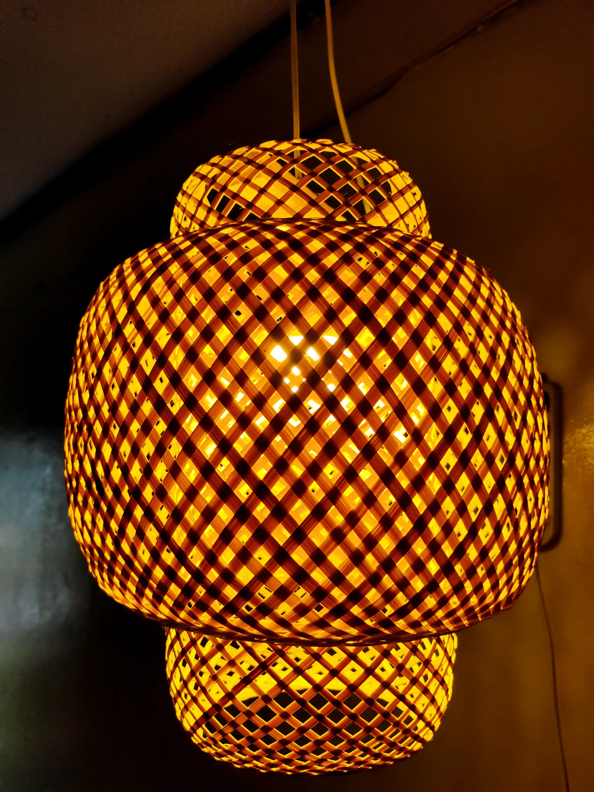 Premium Double Layer Ceiling Hanging Bamboo Lamp Shade - Image 8