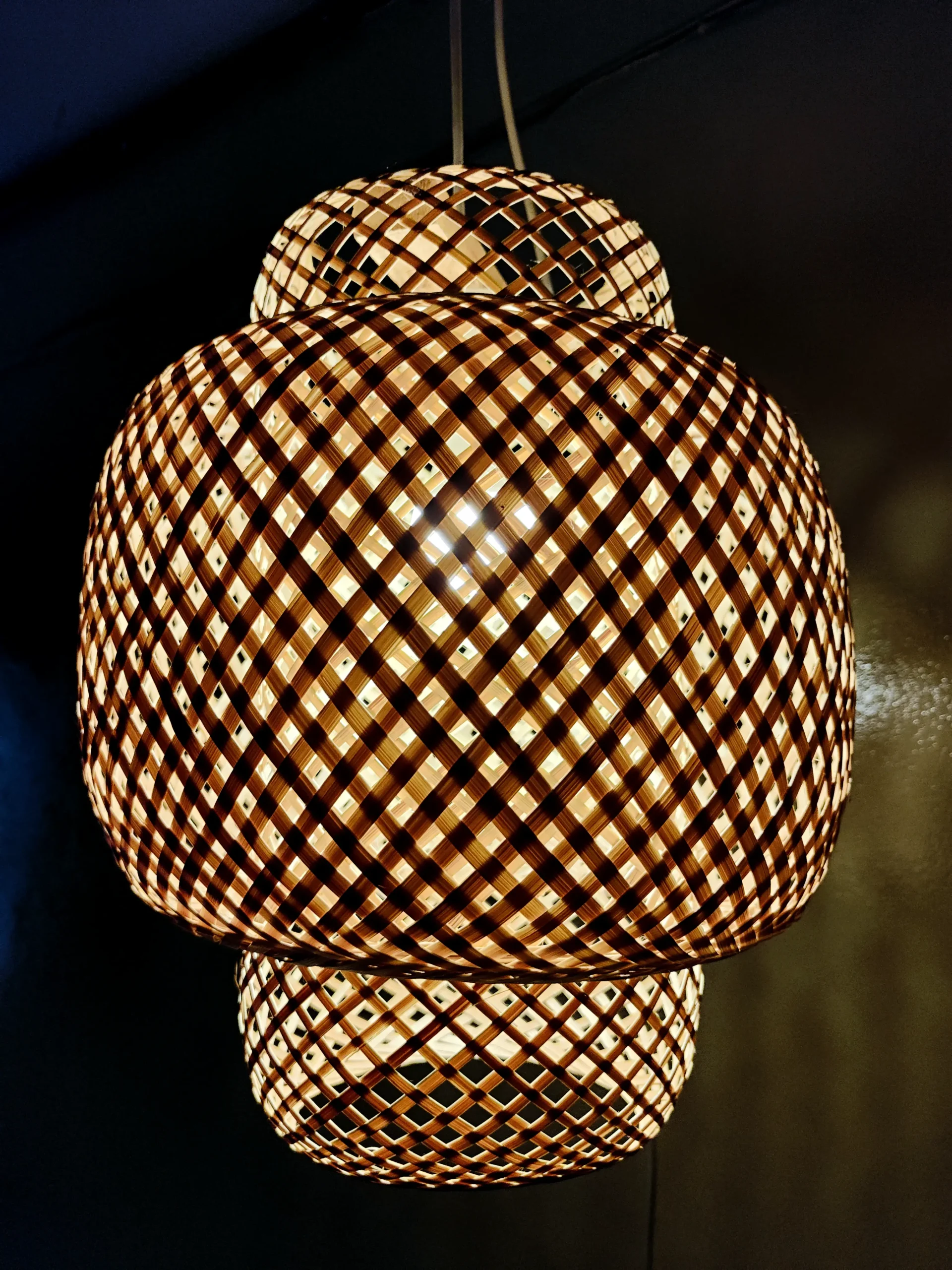 Premium Double Layer Ceiling Hanging Bamboo Lamp Shade - Image 6