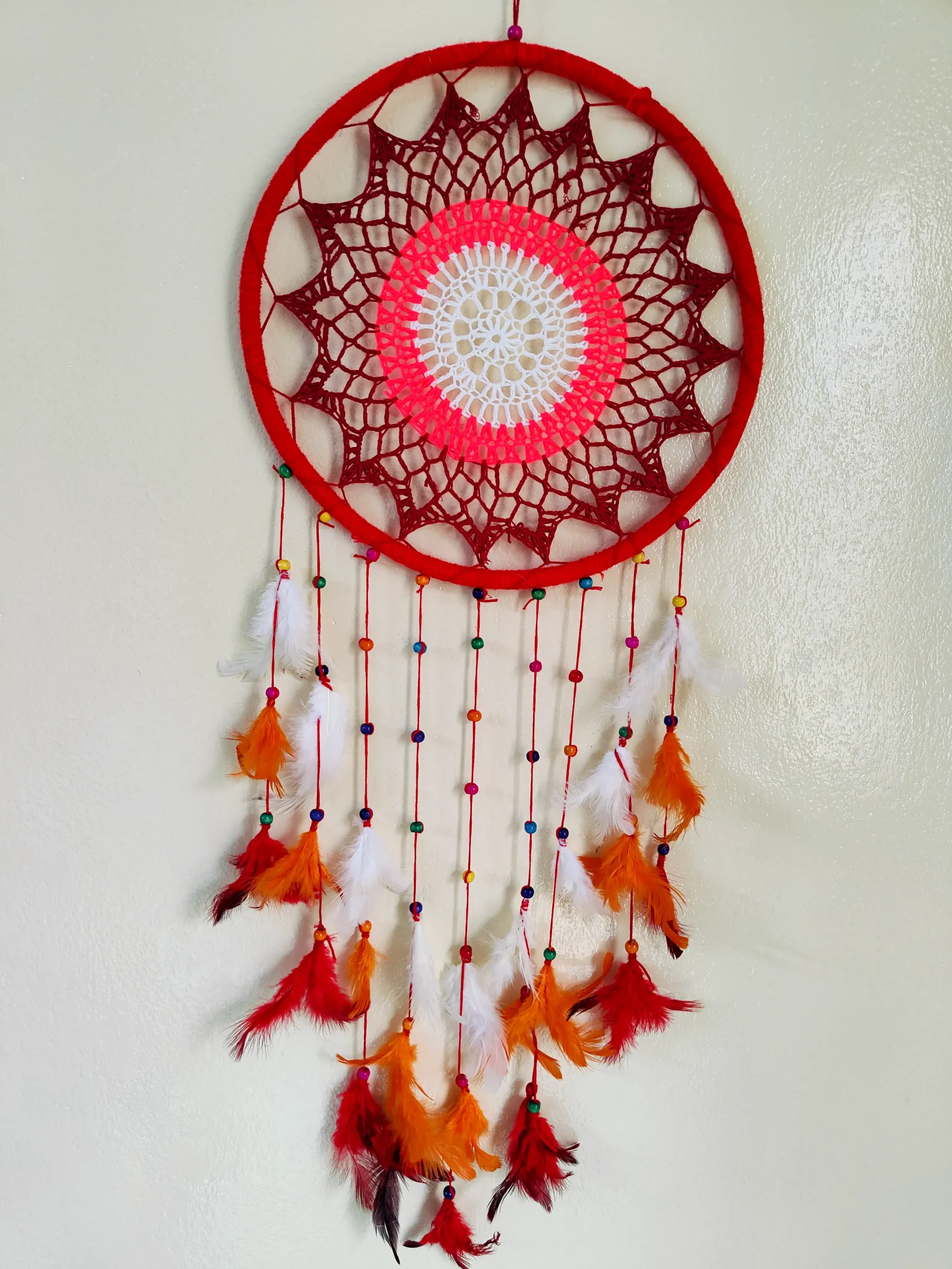 Minimalist Round Shape Multicolor Dream Catcher - Image 2