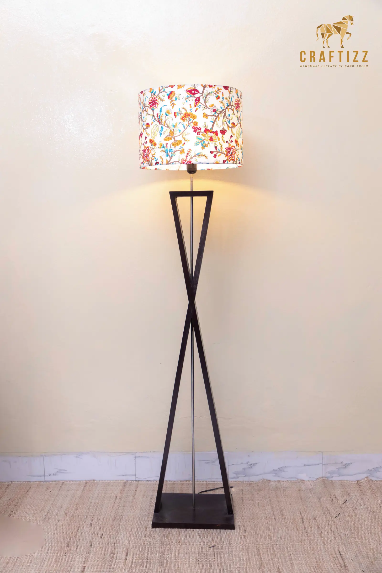 Artisan Metal Tripod Floor / Corner Lamp