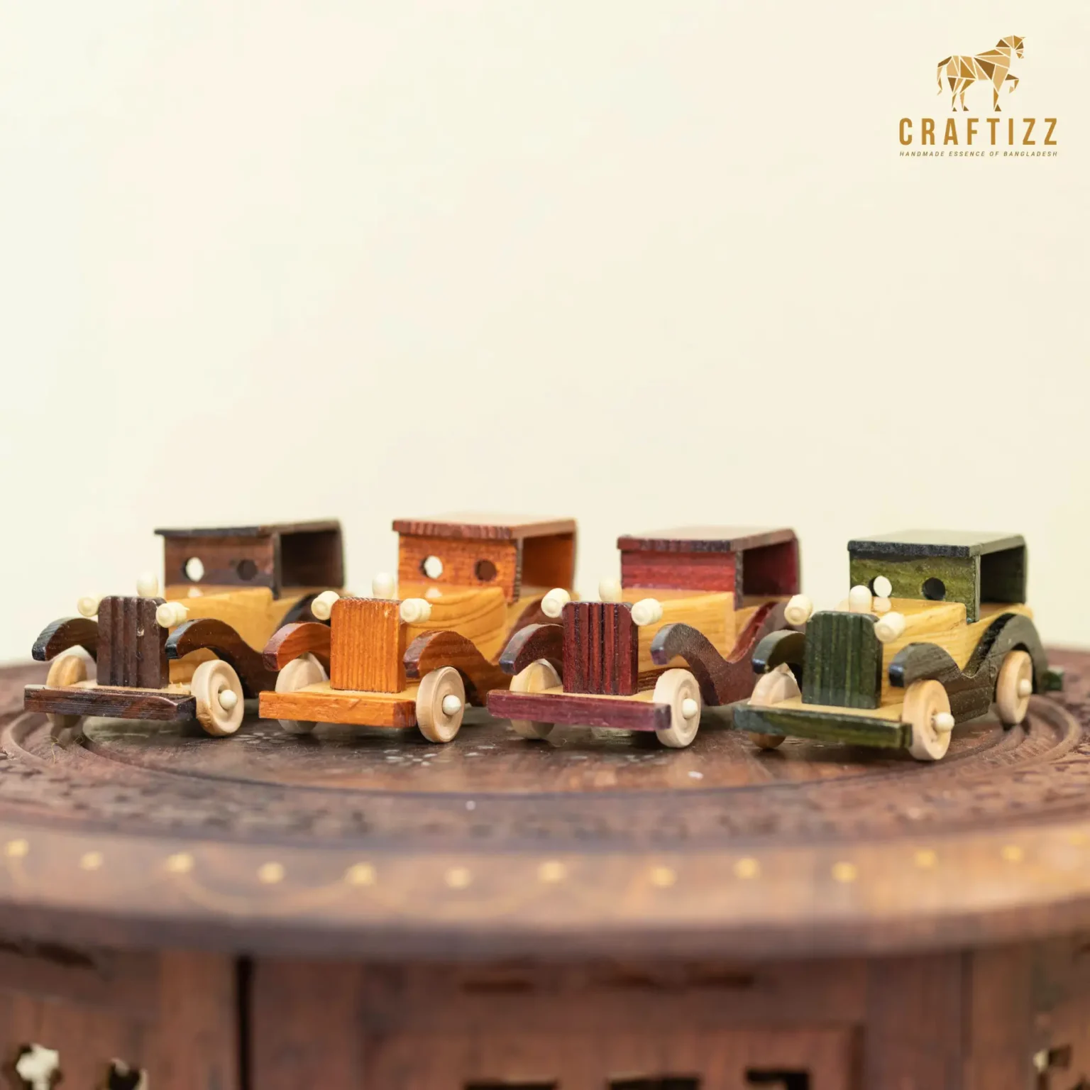 Wooden Car Toy (4Pcs)