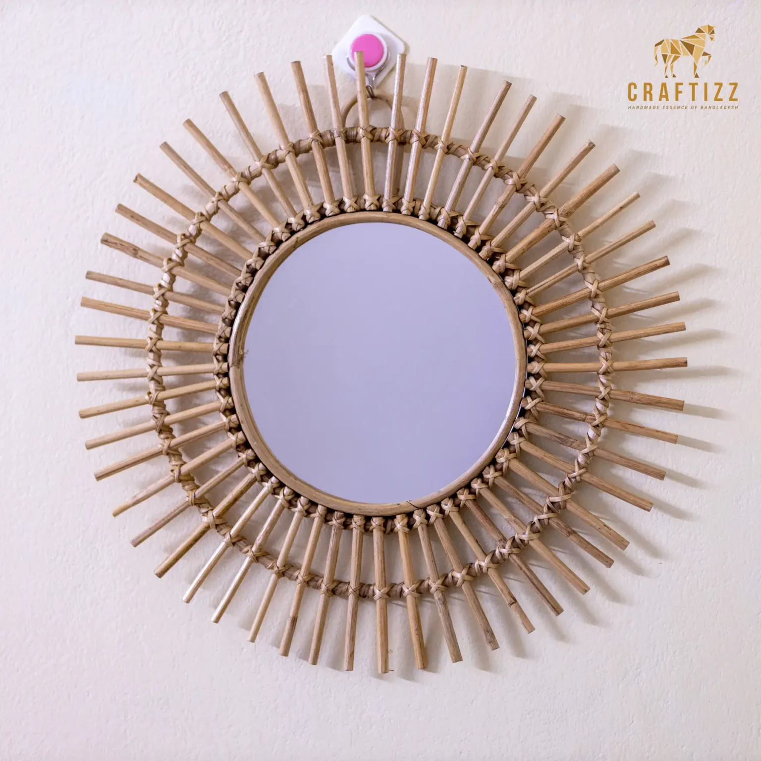 Bamboo Sun Mirror
