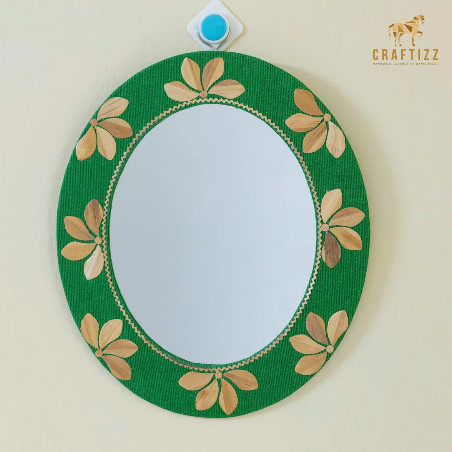 Elegance Wall Hanging Egg Shape Mirror