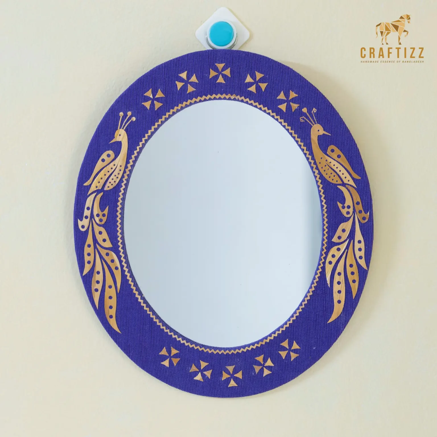 Stylish Wall Hanging Egg Shape Mirror