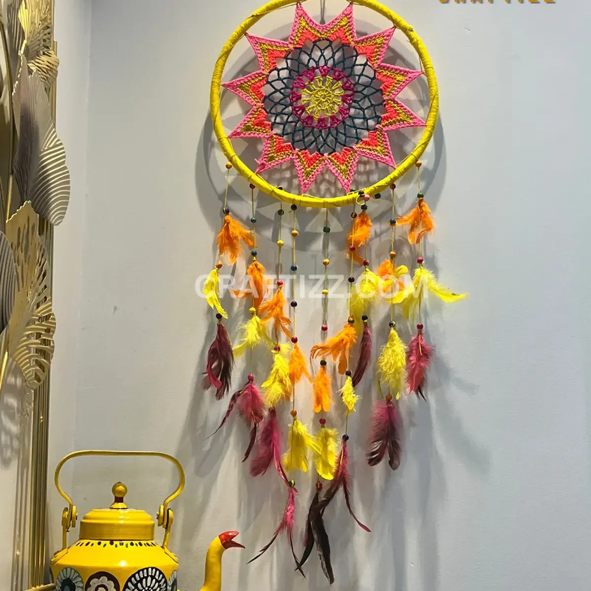 Premium Quality Vibrant Sunburst Dreamcatcher