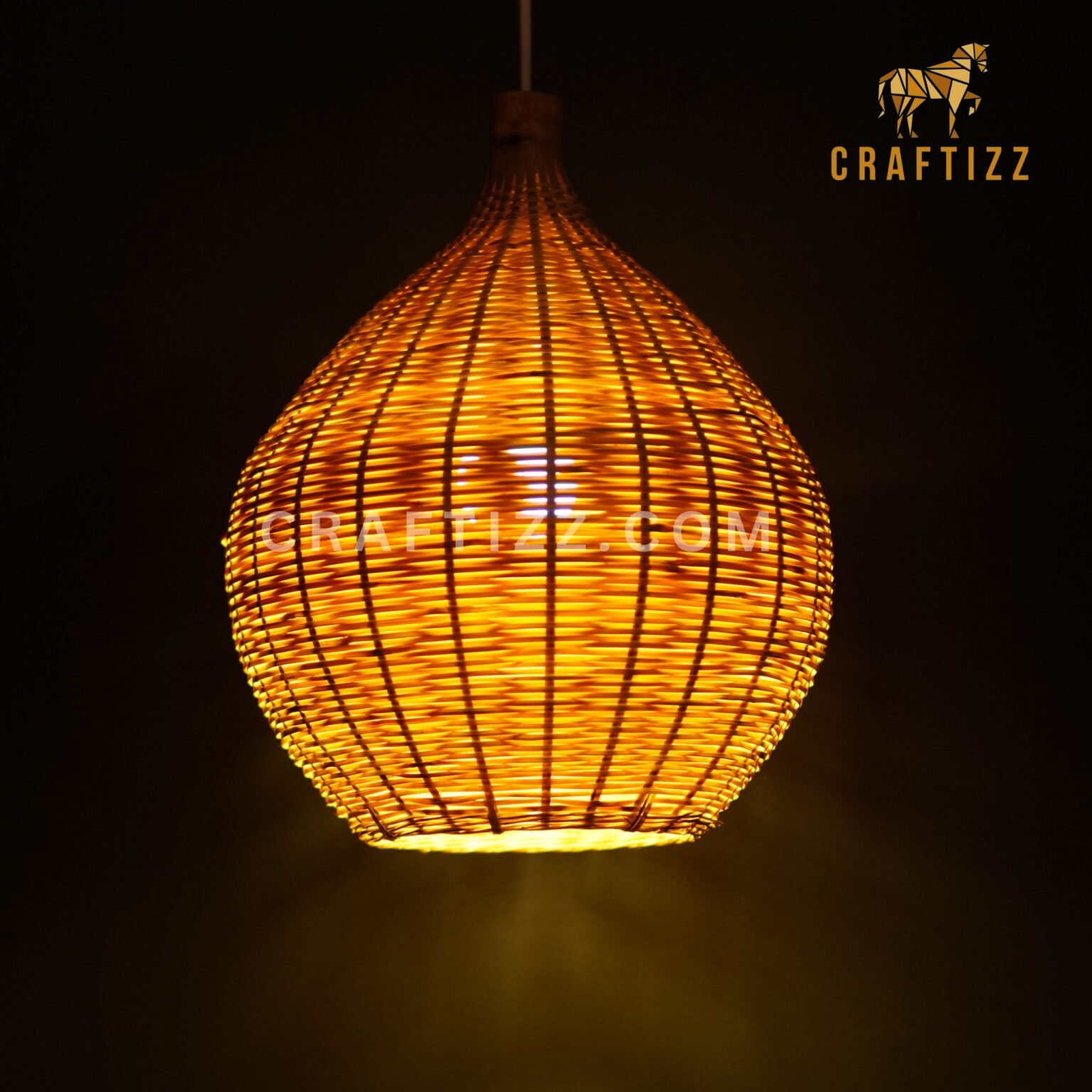 Bamboo Garlic Ceiling Hanging Lampshade