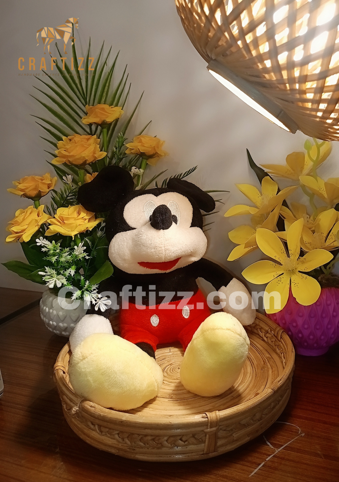 Craftizz Mickey Mouse Plush Soft Toy